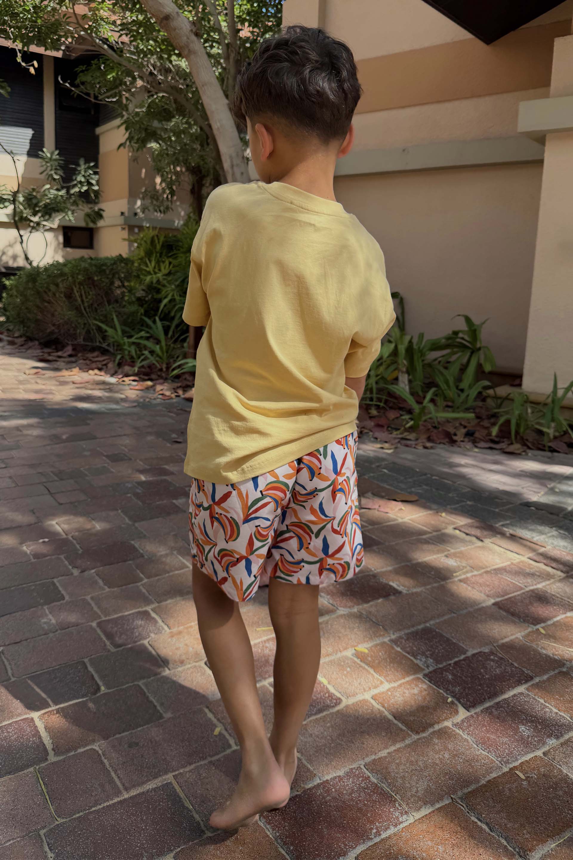 Boy's Banana Print Swim Shorts - Image 3