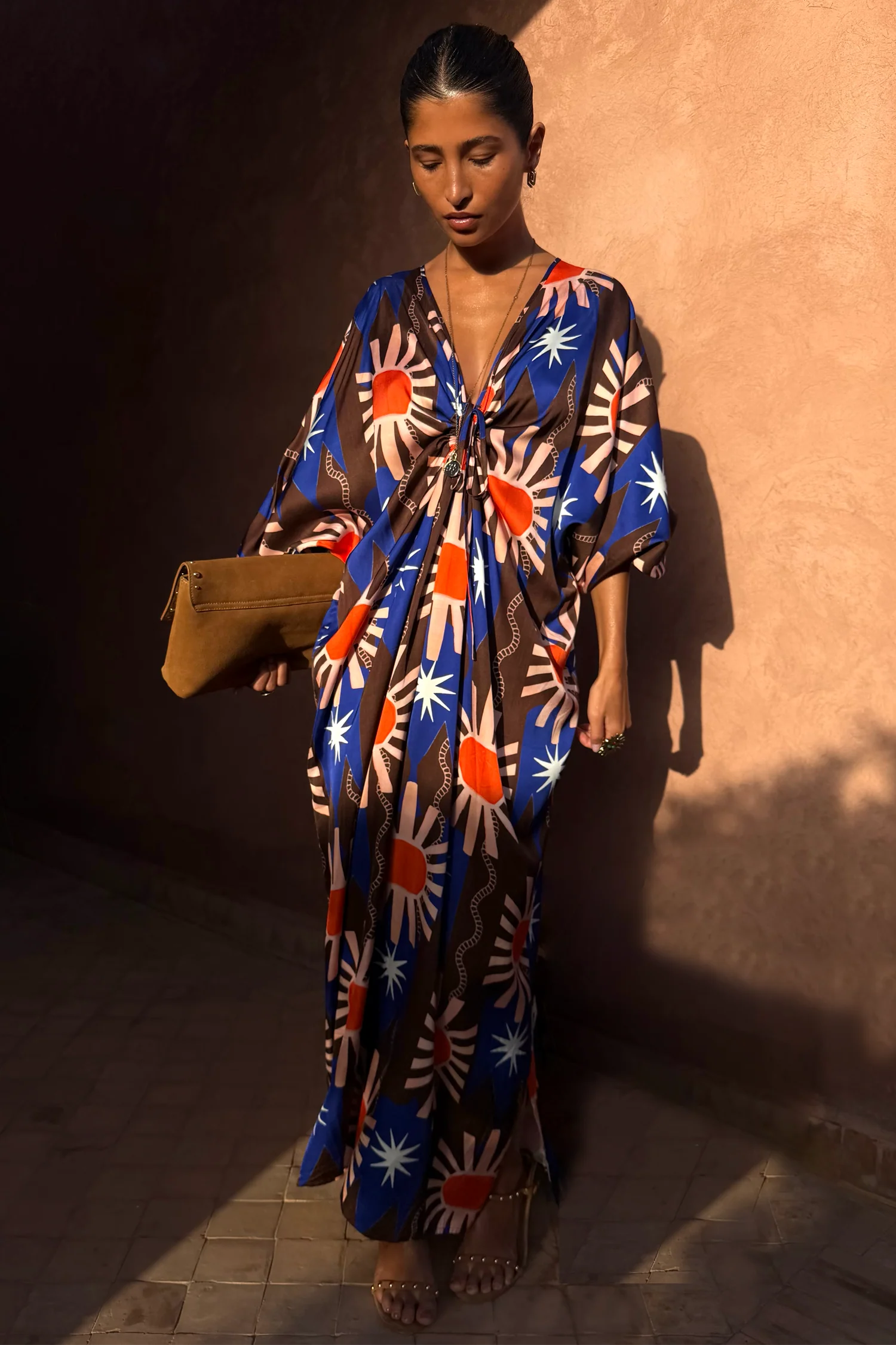 Chocolate and Blue Sun Toria Dress - Image 8