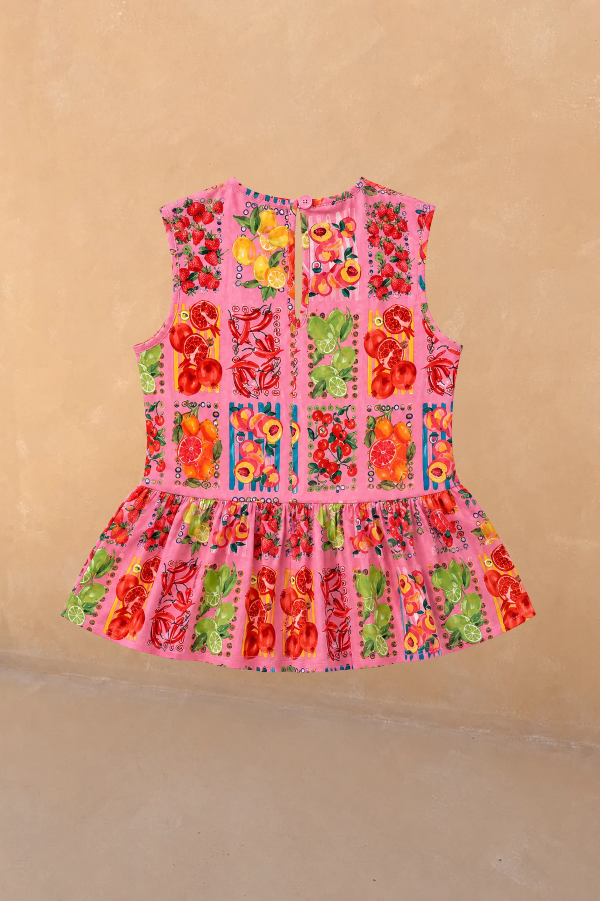 Girl's Pink Fruit Wide Leg Set - Image 10