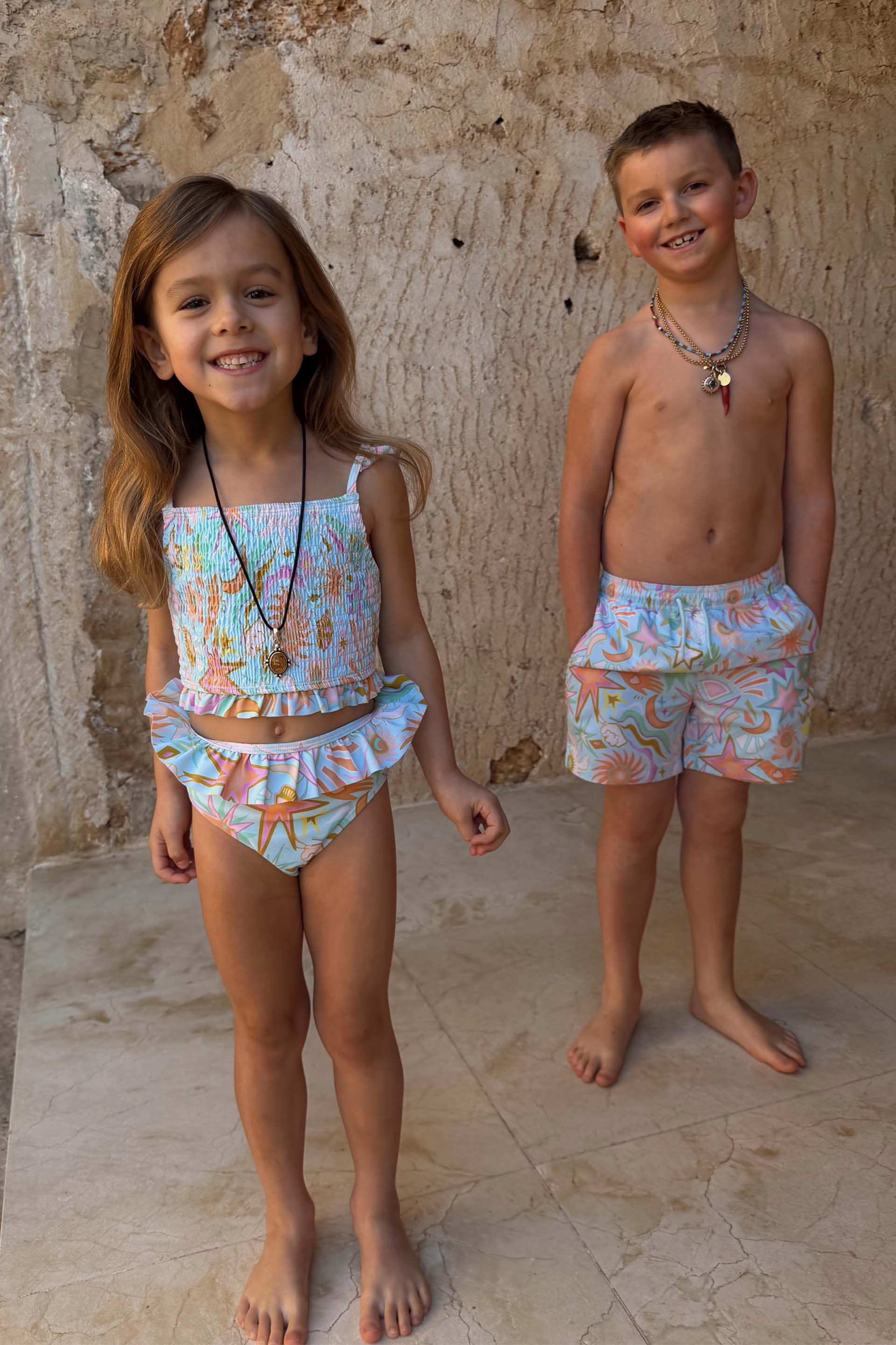 Girl's Starburst Crop Bikini Set - Image 4