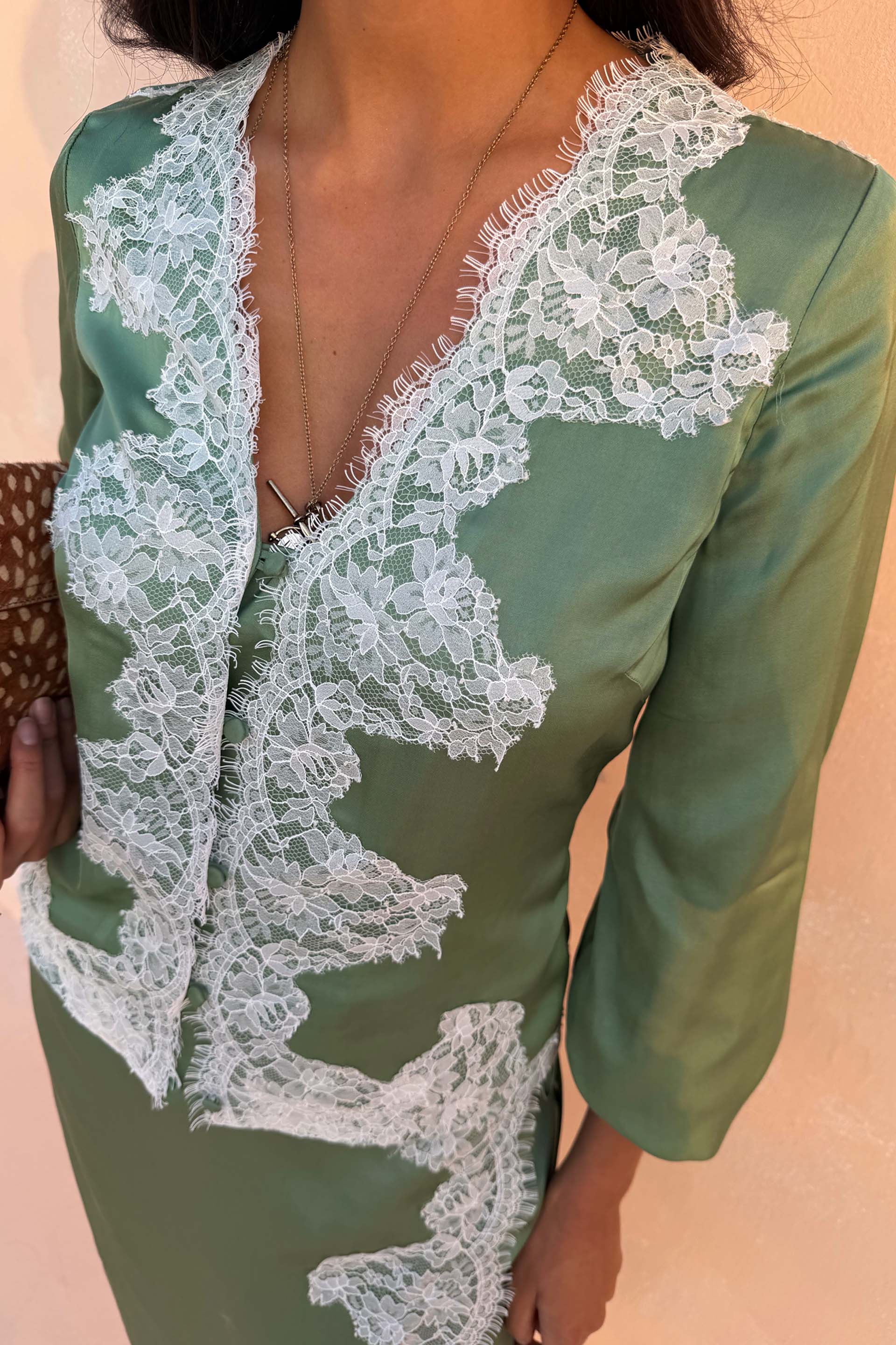 Green Lace Romi Top - Image 3