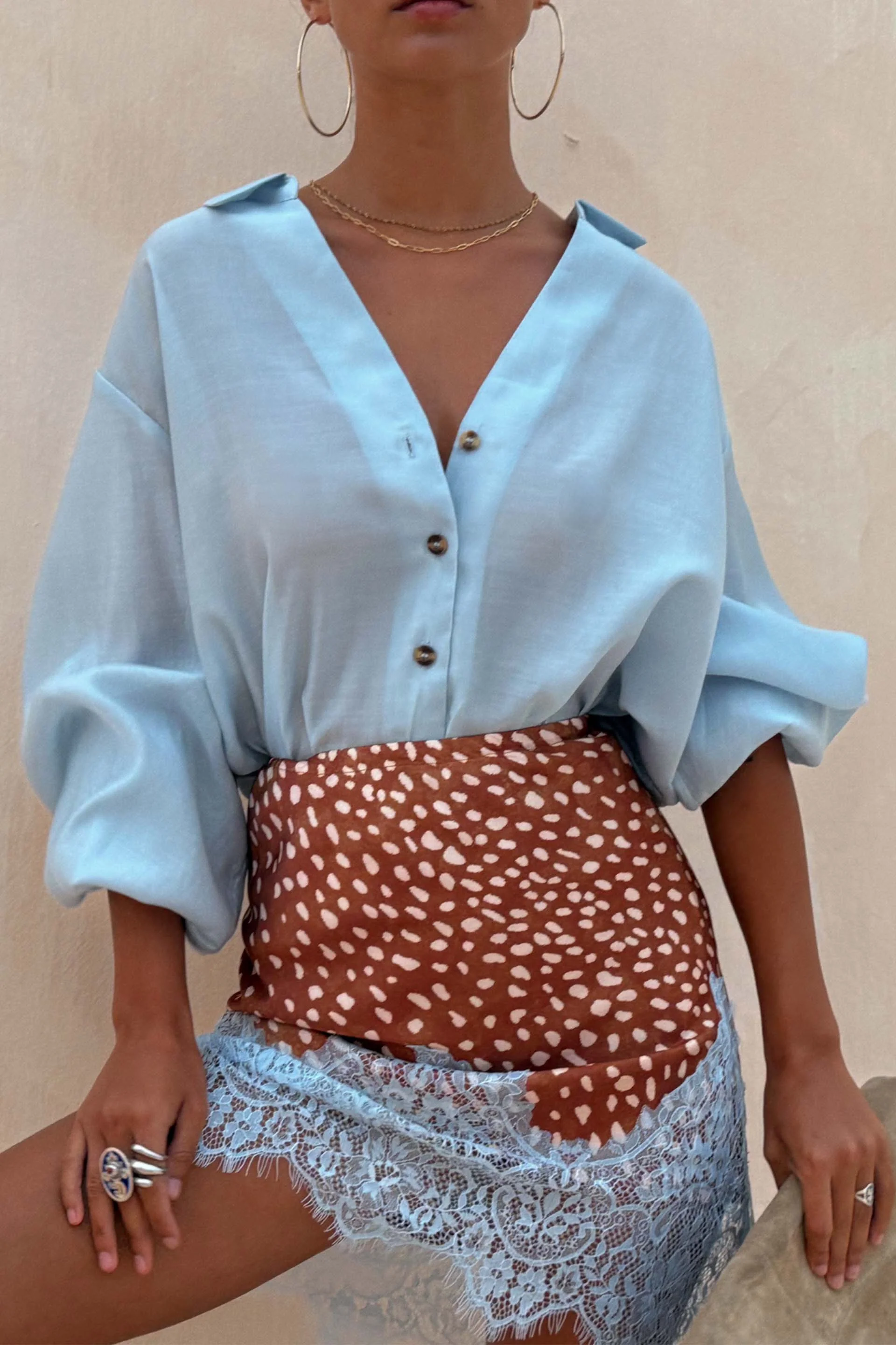 Ice Blue Miley Shirt - Image 3