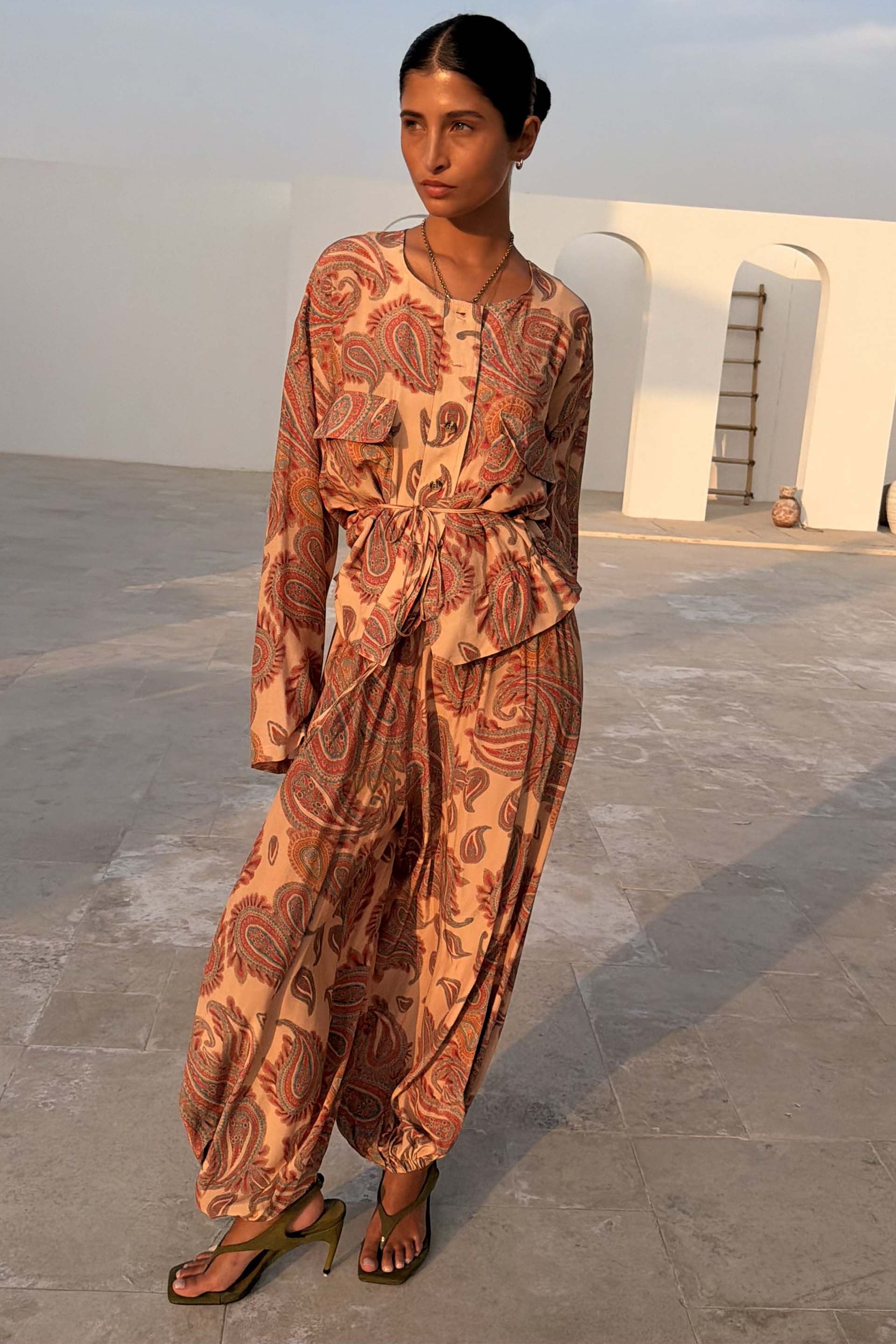 Paisley Balloon Trousers - Image 3