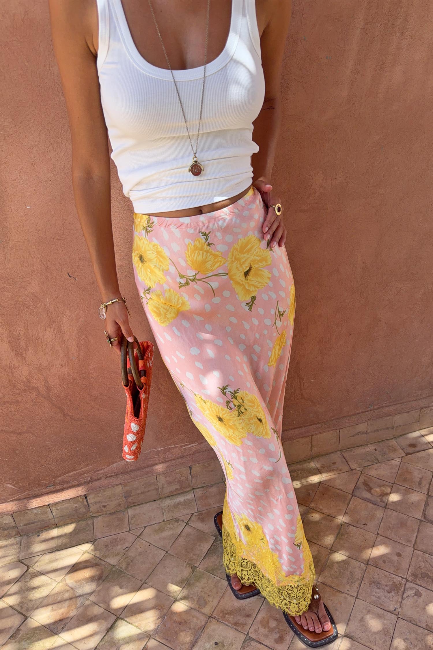 Pink Fawn Poppy Maeva Skirt Petite - Image 2