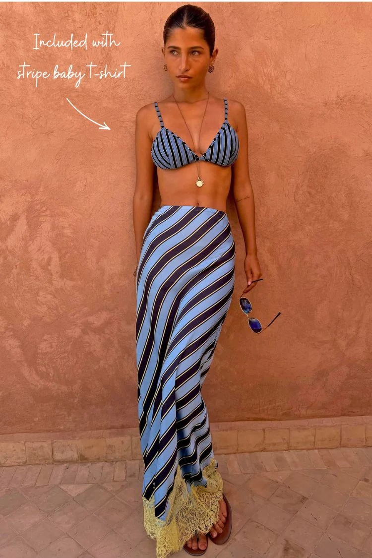 Stripe Maeva Skirt - Image 2